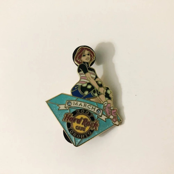 2007 Hard Rock Cafe Toronto Birthstone Girl Series Pin March Limited Edition - Picture 2 of 13